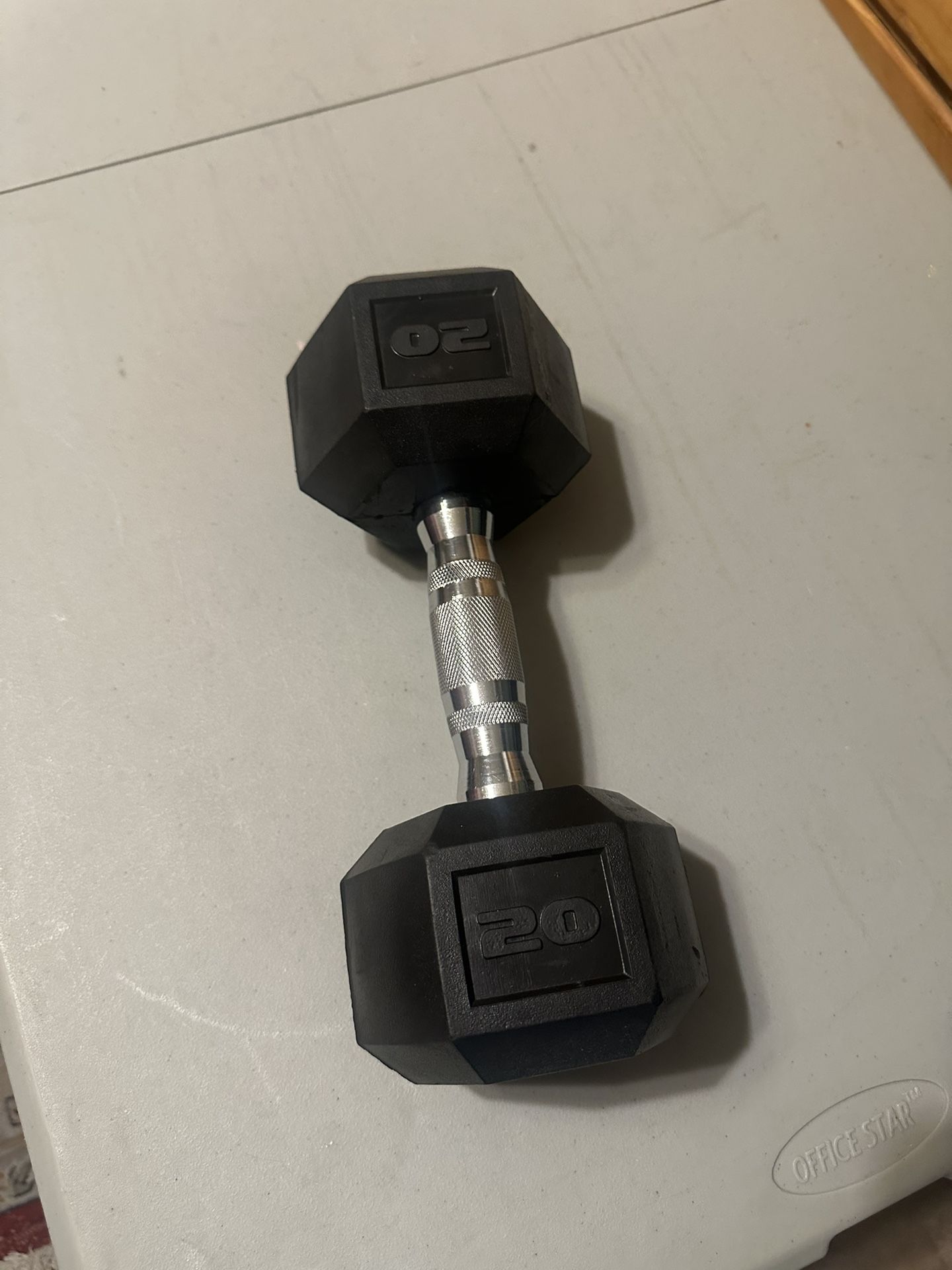 Single 20 pound dumbbell Weights