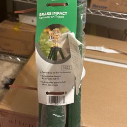 Brass Impact Sprinkler On Tripod
