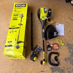 RYOBI 4-Stroke 30 cc Attachment Capable Straight Shaft Gas Trimmer