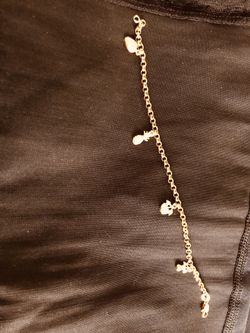 14/20 gold filled bracelet with ,pineapples, apples ,pear and strawberry charm