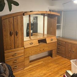 Headboard And Dresser Set