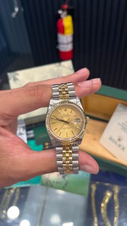 Rolex Datejust 36MM Tapestry Dial on Two Tone Jubilee 1989
