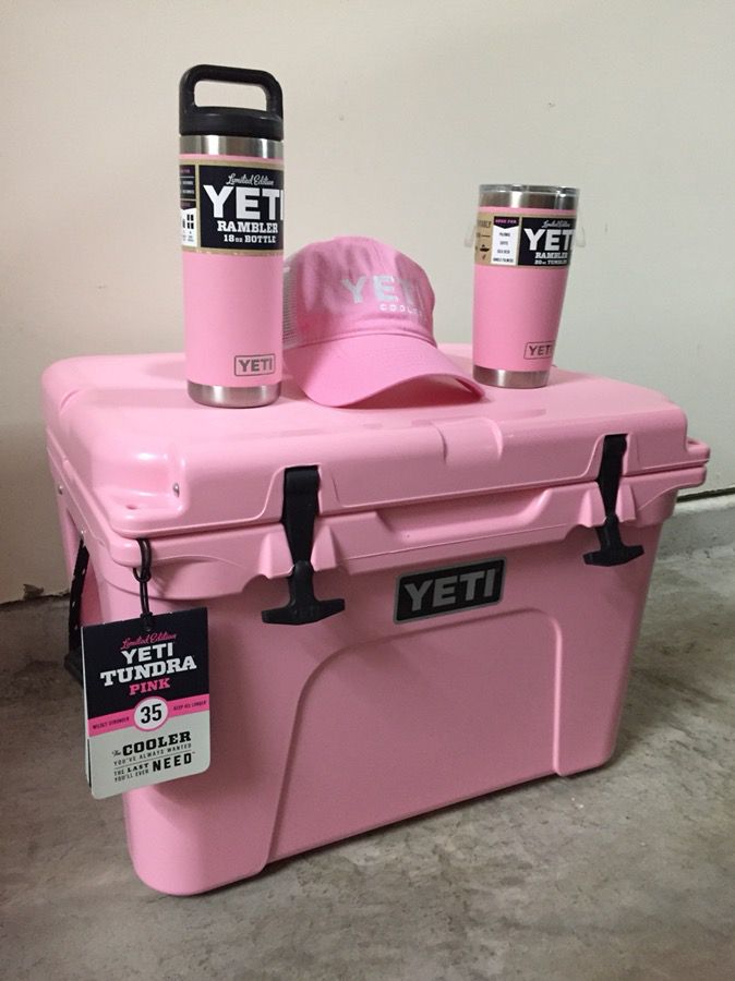 YETI Limited Edition Pink Roadie Cooler