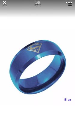 Blue Superman Ring