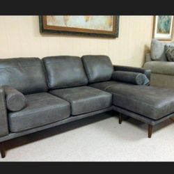 Arroyo Smoke Reversible Sectional Sofa
