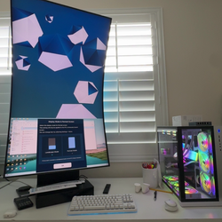 SAMSUNG Odyssey Ark S55BG970 55" Curved Gaming Monitor 4K UHD 165Hz AMD Freesync