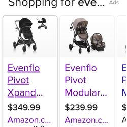Evenflo Stroller , Bassinef Conbo
