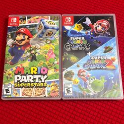 Nintendo Switch Games. Mario Party Superstars, Super Mario Galaxy 1-2. Nintendo Switch 