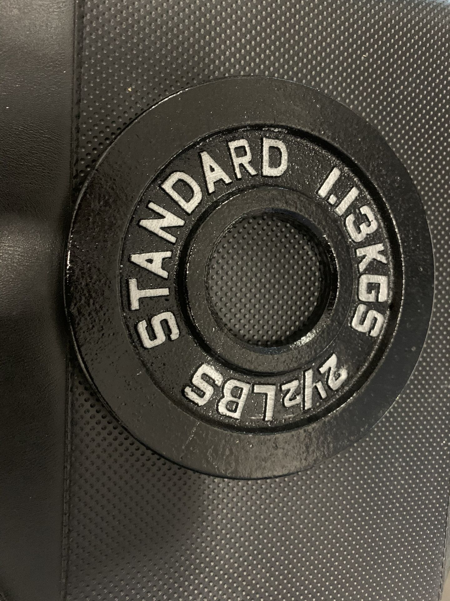 π₯2.5 lbs Olympic Weight Plate 2-Inch Insert Pair - New (5lbs Total) πͺποΈ