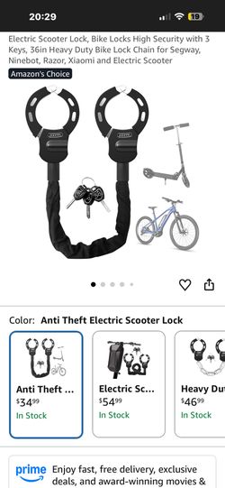 Electric Scooter Lock