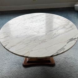 Round Marble Coffee Table 36” X 36”