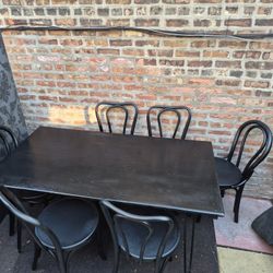 Real Wood  Foldung Dining Table