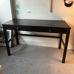 black ikea desk 