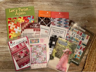 Quilting Sewing Patterns Books & Plastic Template for the Lil Twister Lot