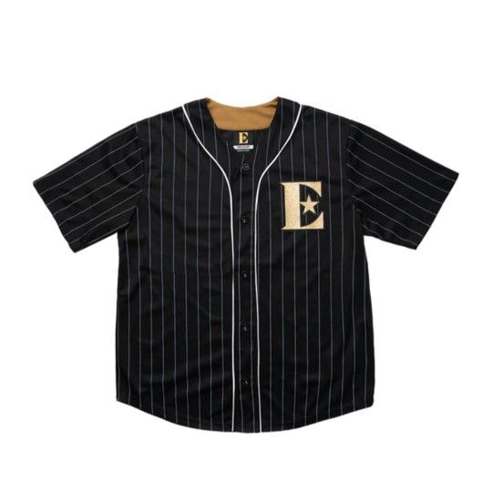 Elton John Pinstripe Baseball Jersey XL