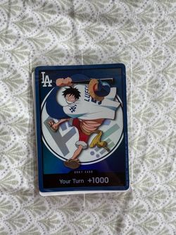 Dodgers x One Piece Luffy Card