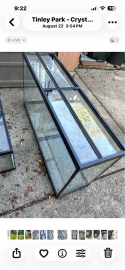65 gallon tank with items