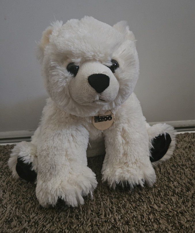 White Polar Bear Stuffed Animal