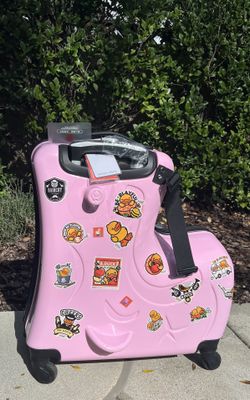 Travel Luggage Suitcase Ride On Trolley Suitcase For Children