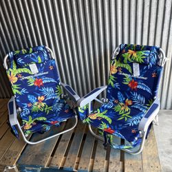 2 Pack Tommy Bahama Backpack Beach Chairs – Brand New