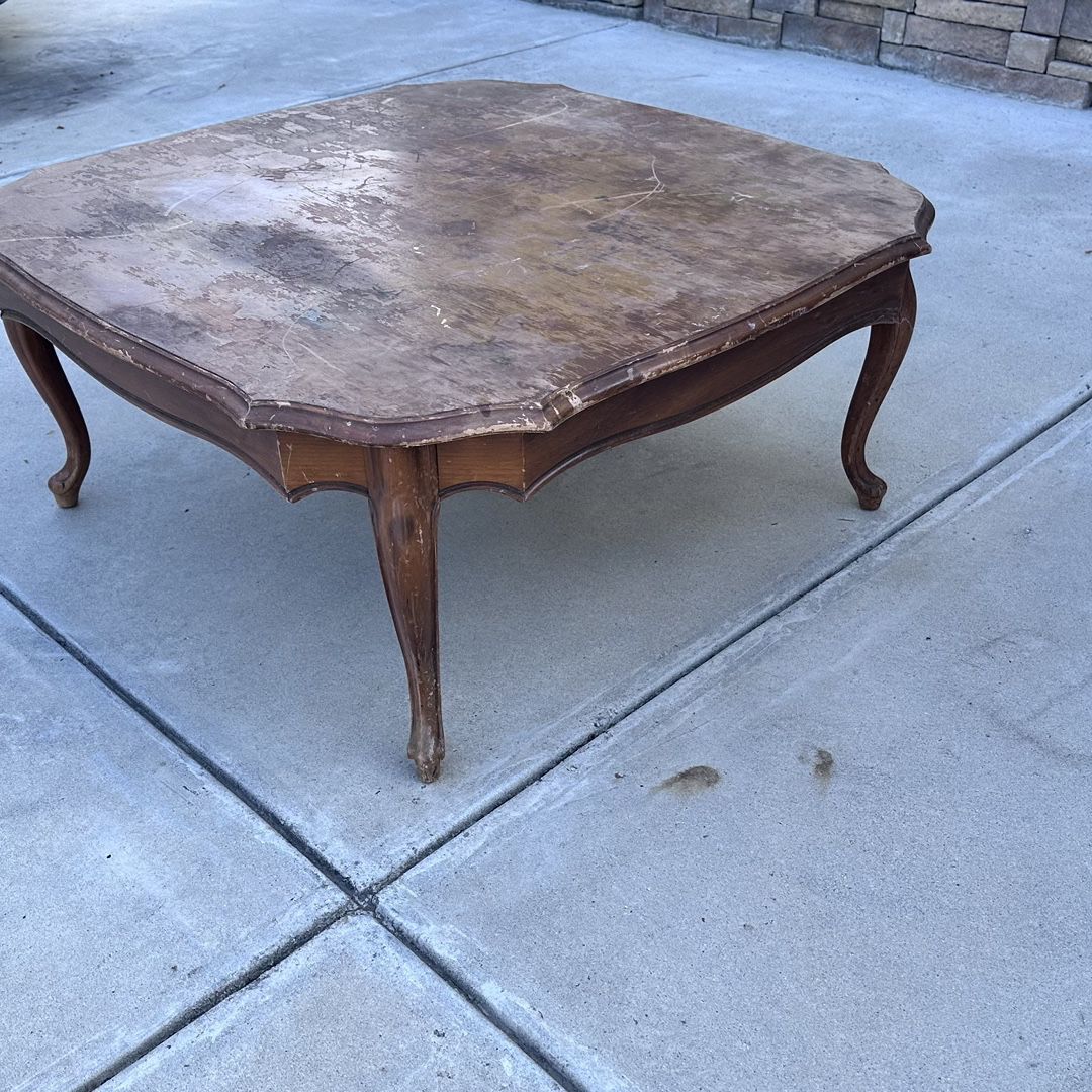 Antique Solid Wood Coffee Table