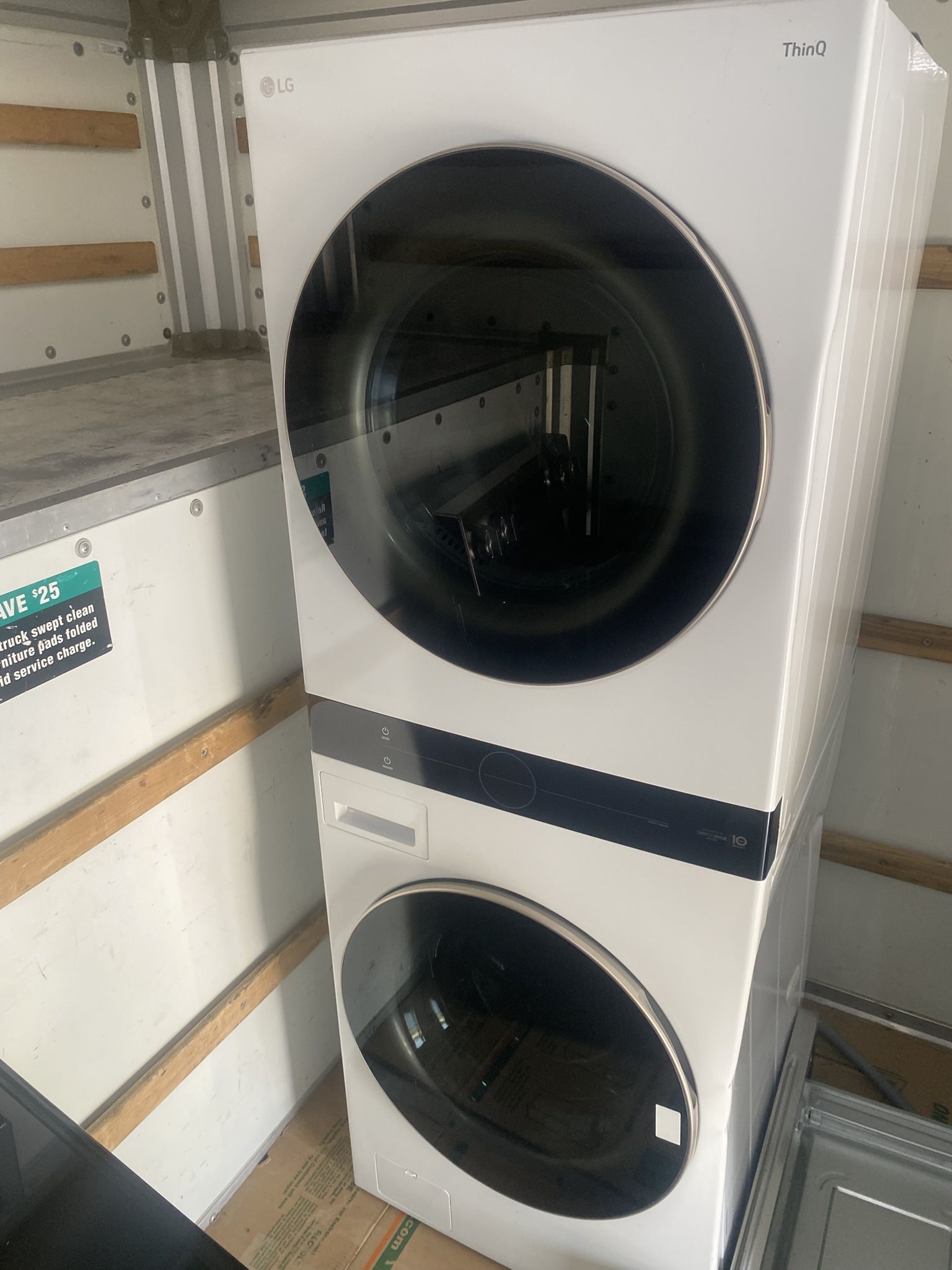 LG Ventless Heat Pump Washtower Stacked Laundry Center with 5-cu ft Front load Washer and