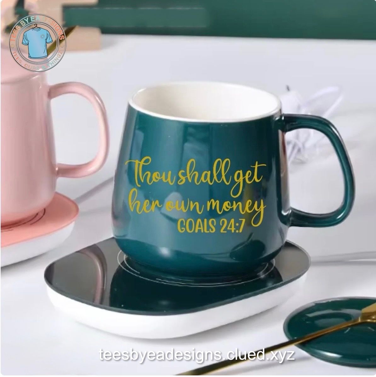 Thou Shall Get Her Own Money Mug & Warmer Set – Hustle Hot