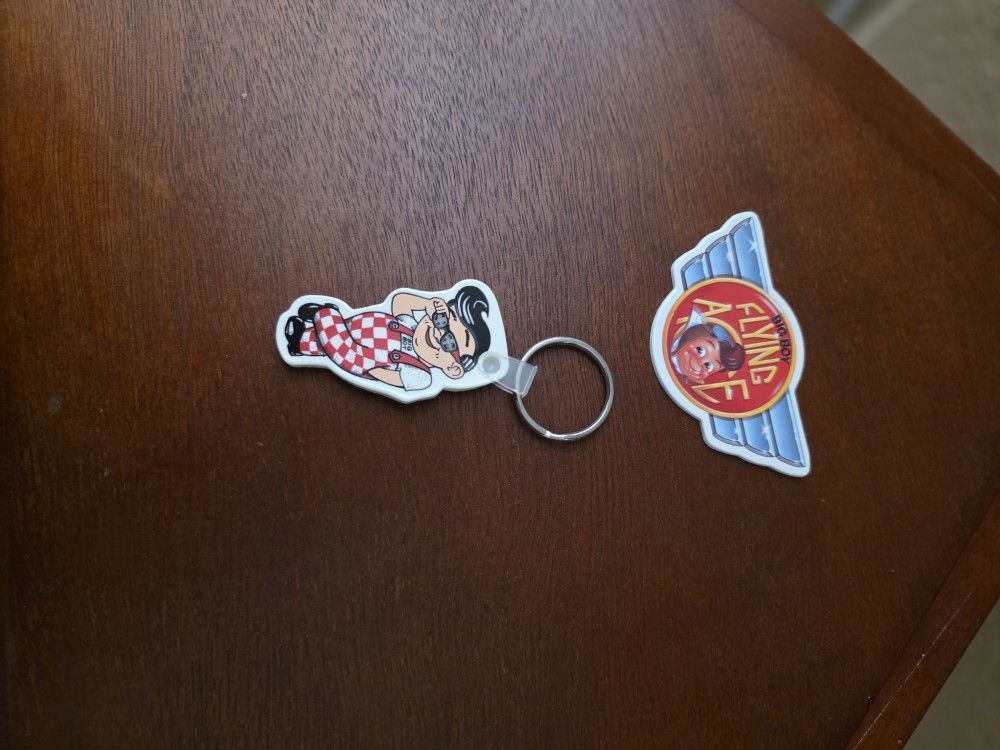 Bob's Big Boy 👦 Key 🔑 Ring & Sticker