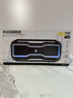 NEW Altec Lansing Rockbox - Bluetooth Boombox , Floats In Water, Waterproof, Up To 12 Hours Playtime