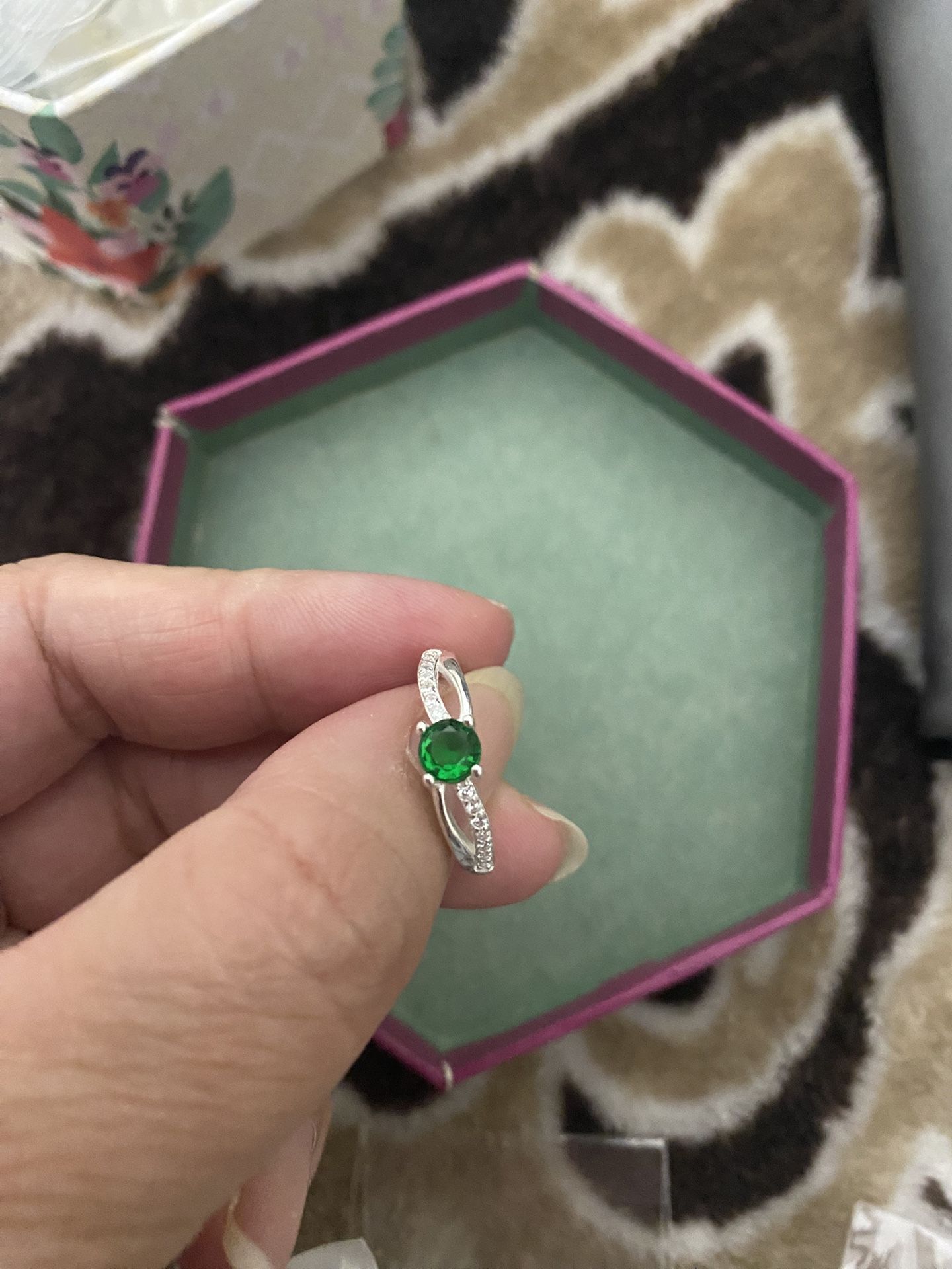 Real 925 Sterling Silver Wedding Ring Size 6