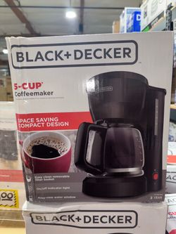 Black + Decker 5-Cup Coffeemaker black