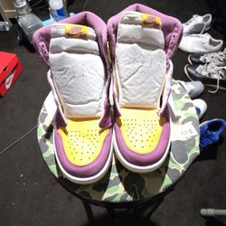 Nike Air Jordan 1 Retro High OG Brotherhood 555088-706 Like New Size 9 Mens Size 10.5 Women's Like New Condition With Both Color Laces