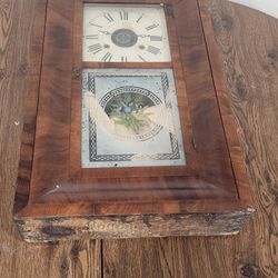 William S Johnson Antique Wall Clock