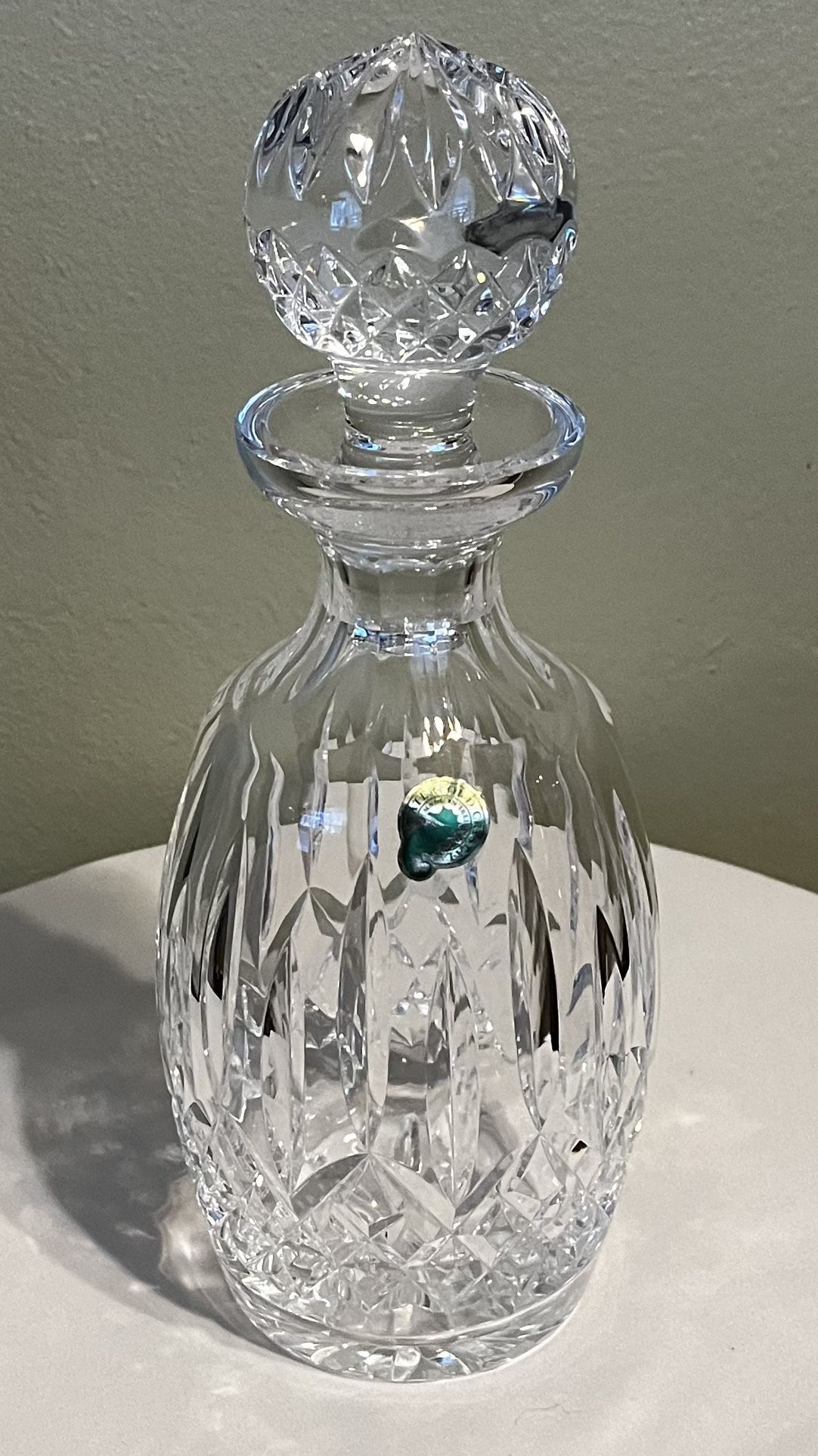 WATERFORD CRYSTAL DECANTER APROX. 10 - 1/2” TALL