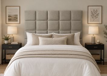 Queen Fabric Headboard