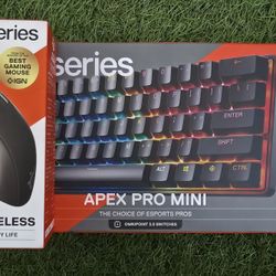 Steelseries APEX PRO MINI Gen 3 wired  with (FREE Rival 3 Wireless Mouse)
