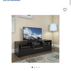 75 Inch TV Stand Black 360 New 