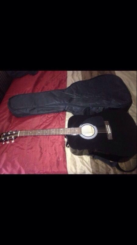 Fender guitar with case