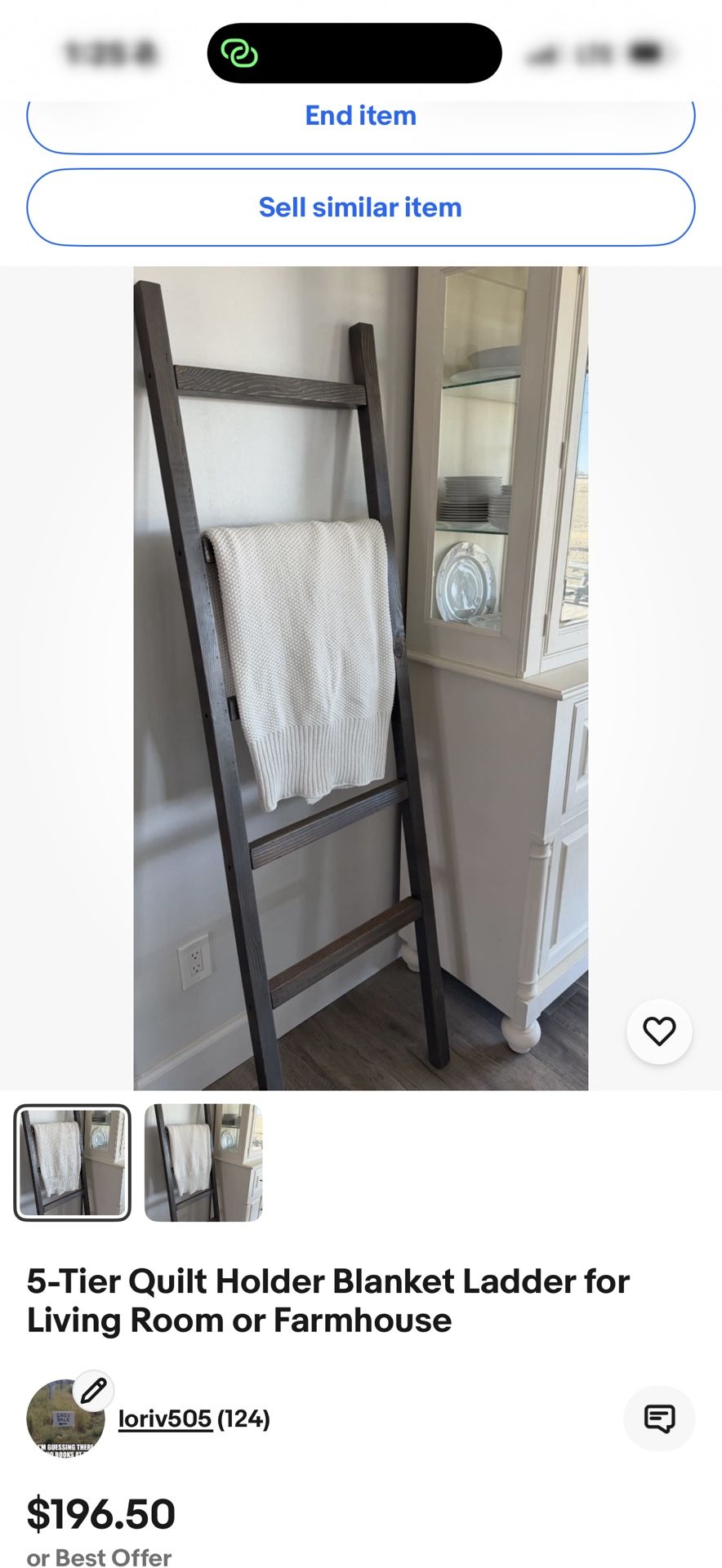 Home Decor Blanket Ladder