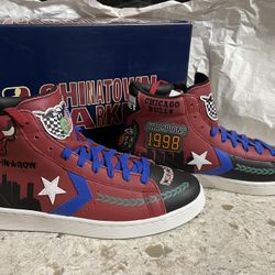 Brand New Chinatown Market NBA Chicago Bulls Converse Pro Leather