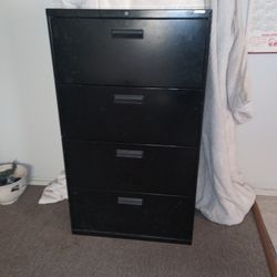 Black Filing Cabinet 