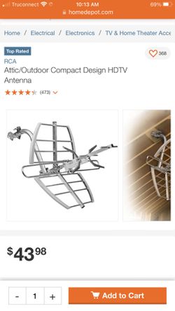 Home Depot TV antenna