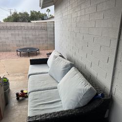 Ratan 6 Foot Sofa With Two Arm Chairs