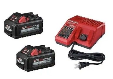 M18 6aH Milwaukee Battery X2, Plus Charger (Unopened- Brand New)