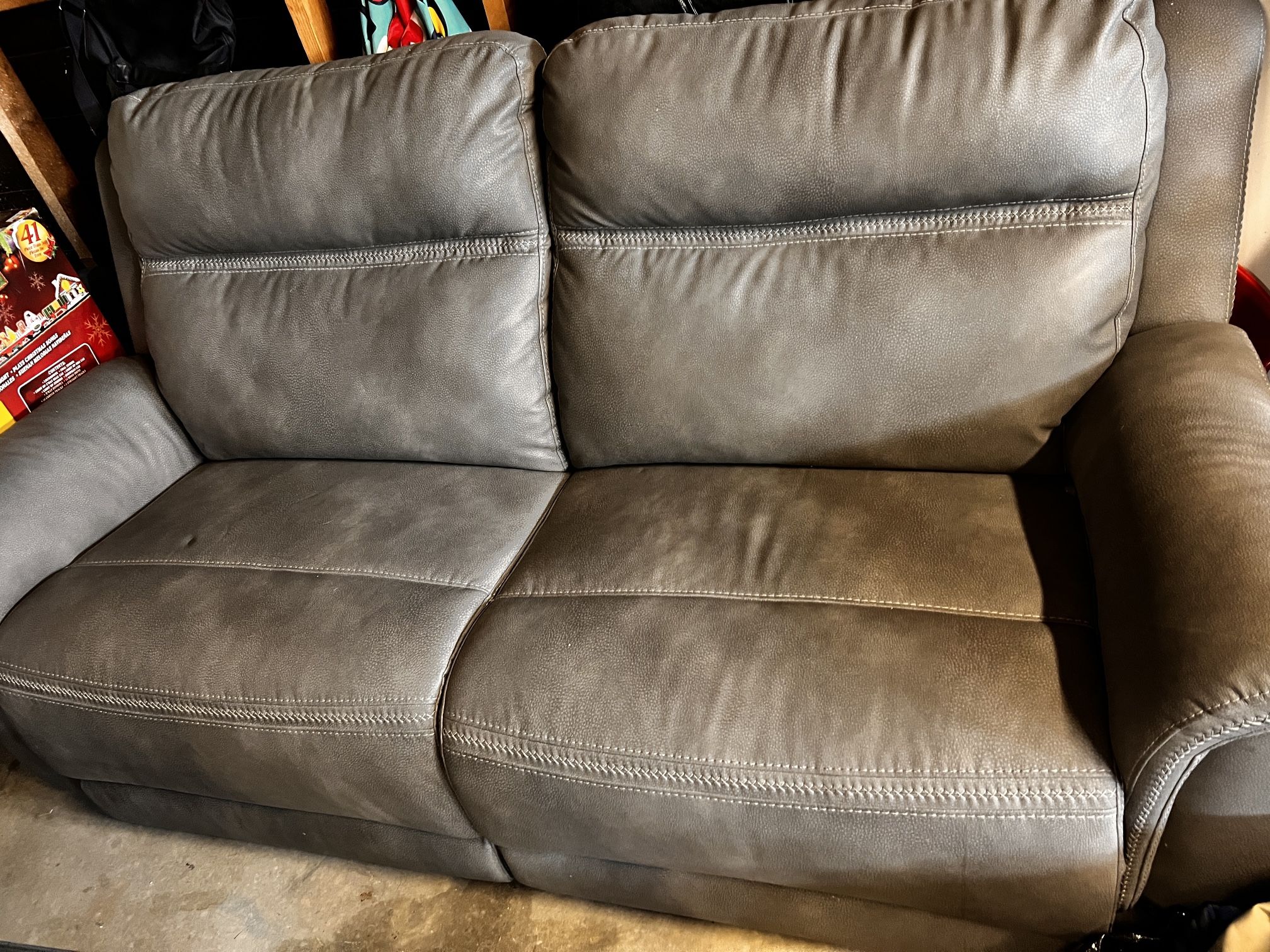 Leather Reclining LoveSeat