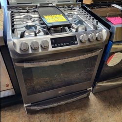 LG ThinQ 5 Burner Slide In Stove With Convection Oven 30 Wide 3Q