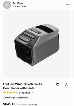 EcoFlow wave 3 portable ac with heater