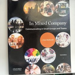 In Mixed Company Communicating  In Small Groups And Teams By Jan D Rothwell
