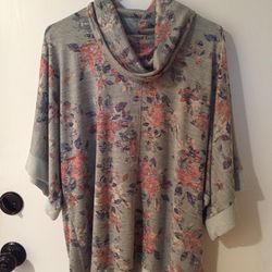 New Ladies Floral Tunic Top