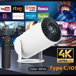 Ultra-Portable 4K Mini Projector - Smart WiFi & Wireless